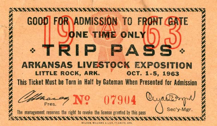 Pass, Trip - Arkansas Livestock Exposition