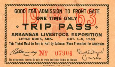 Pass, Trip - Arkansas Livestock Exposition