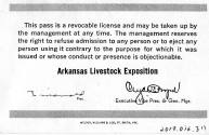 Pass, Season - Arkansas Livestock Exposition