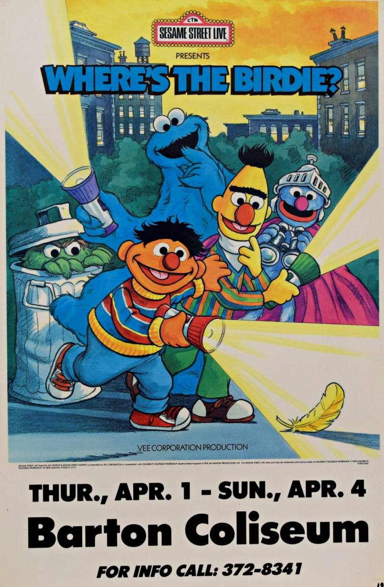 Poster, Sesame Street Live Presents: Where's the Birdie? - Barton Coliseum