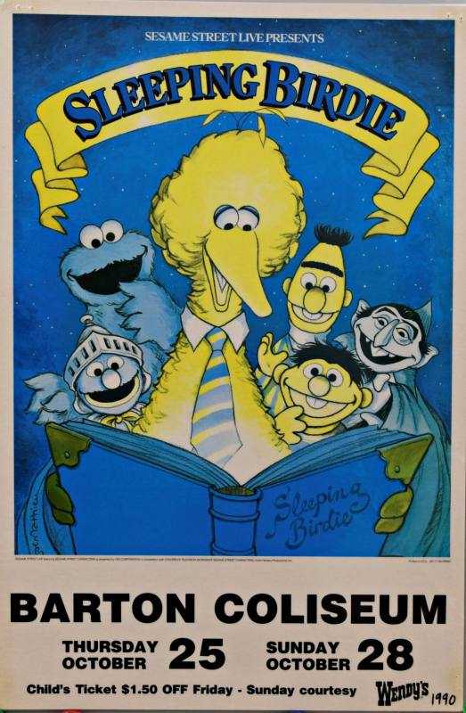 Poster, Sesame Street Live Presents: Sleeping Birdie - Barton Coliseum