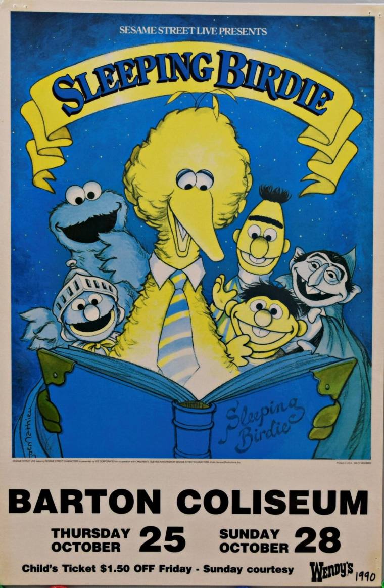 Poster, Sesame Street Live Presents: Sleeping Birdie - Barton Coliseum