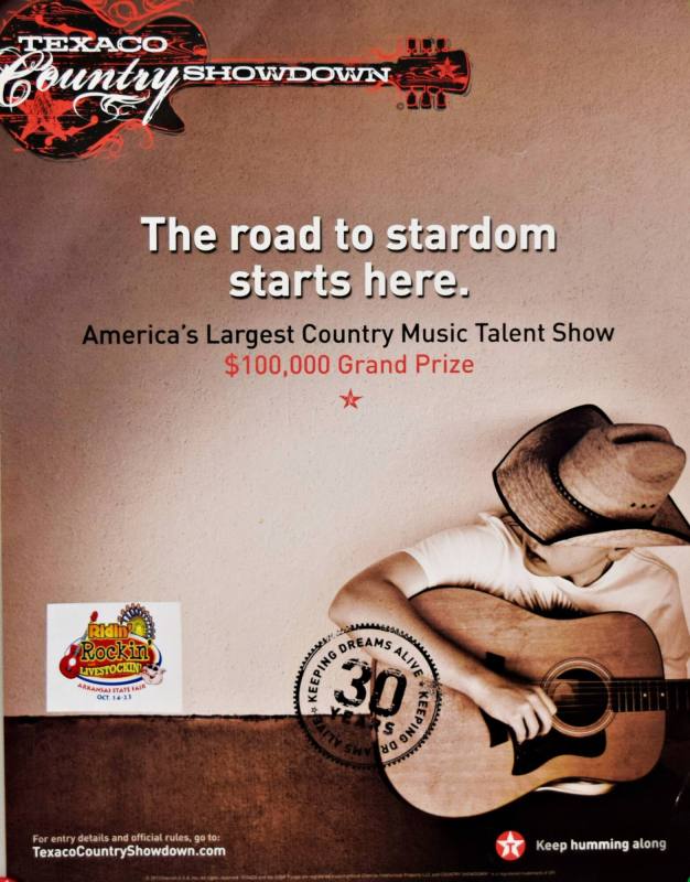 Original Poster, Texaco Country Showdown - Arkansas State Fair