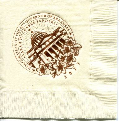 Napkin, Inaugural - Sarah Huckabee Sanders