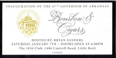 Ticket, Inaugural - Sarah Huckabee Sanders