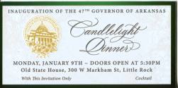 Tickets, Inaugural - Sarah Huckabee Sanders