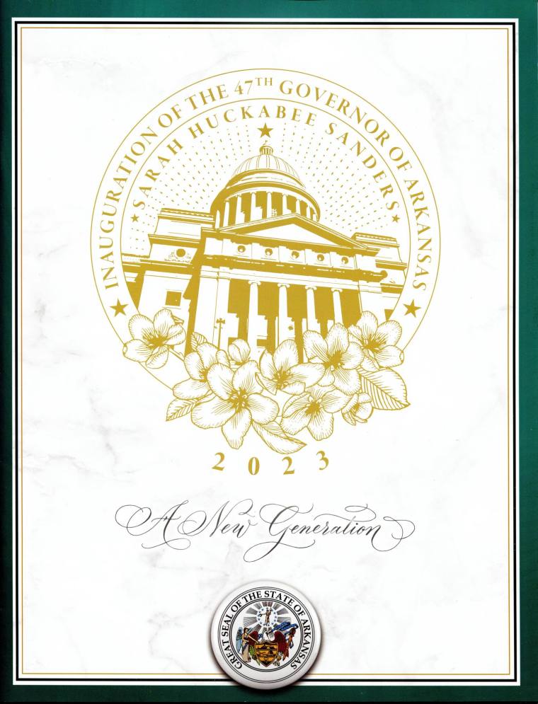 Booklet, Inaugural - Sarah Huckabee Sanders