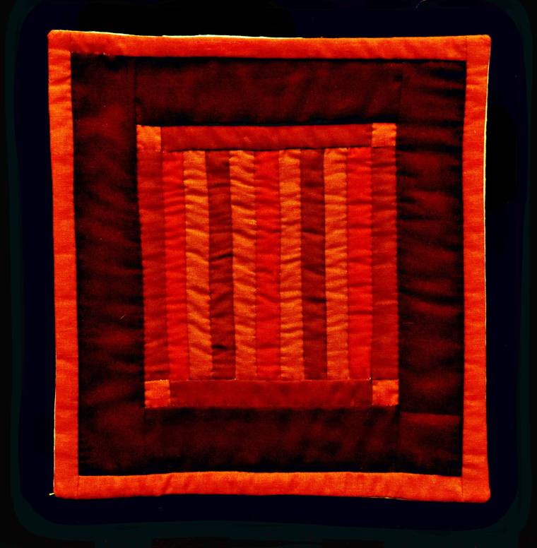 Quilt, "Miniature Roman Stripe"