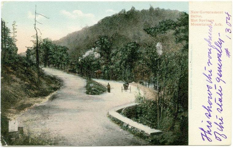 AR Postcard - New Govt. Drive, Hot Springs