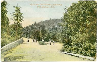 AR Postcard - Hot Springs Mountain