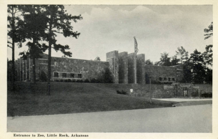 AR Postcard - entrance to L.R. Zoo