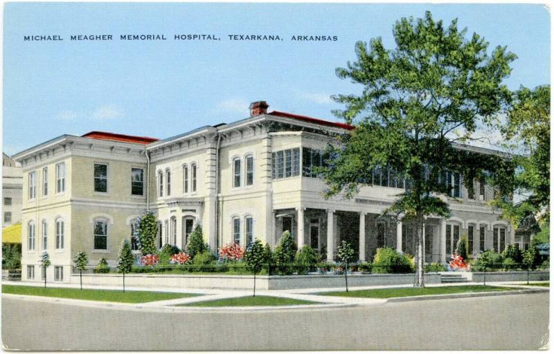 AR Postcard - Michael Meagher Memorial Hospital, Texarkana