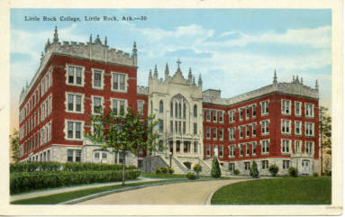 AR Postcard - Little Rock College