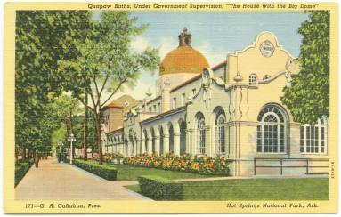 AR Postcard - Quapaw Baths, Hot Springs