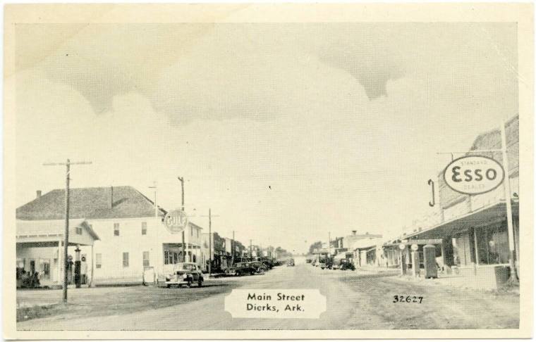 AR Postcard - Main St., Dierks