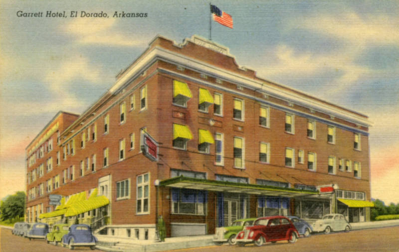 AR Postcard - Garrett Hotel, El Dorado