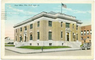 AR Postcard - Pine Bluff Post Office