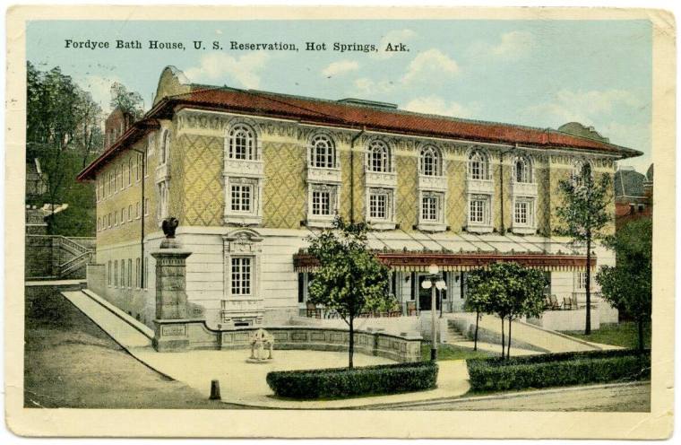 AR Postcard - Fordyce bathhouse, Hot Springs