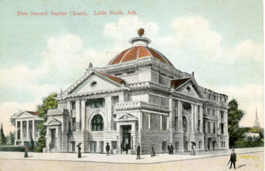 AR Postcard - New 2nd Baptist Church in Little Rock