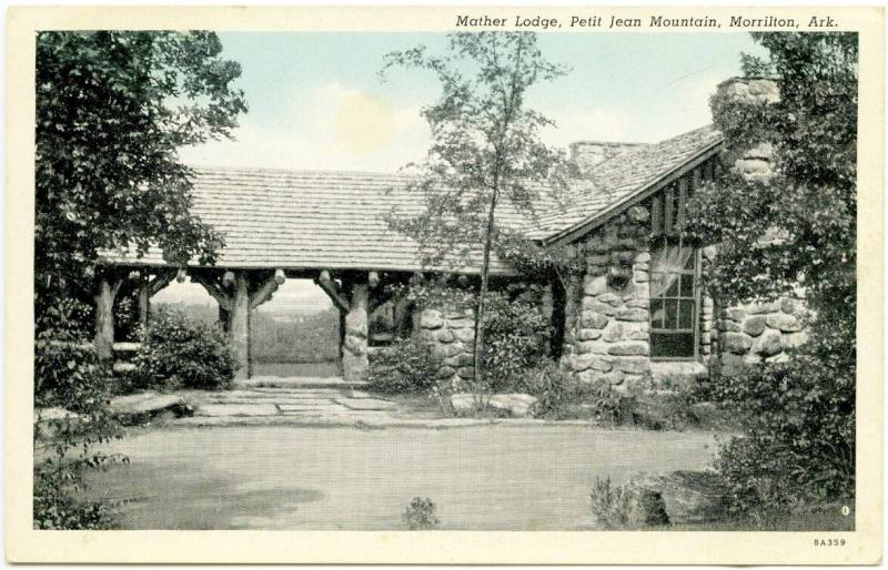 "Mathis Lodge, Petit Jean Mountain Morrilton, Ark." Postcard