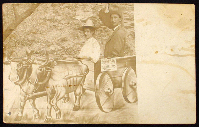 "Arkansaw Travellers"  Postcard