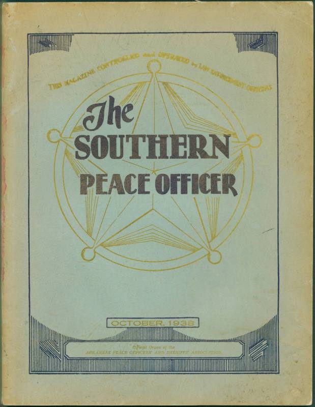 "The Southern Peace Officer" 1939 Magazine