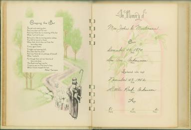 Memorial Book of Mrs. John E. Martineau - 1952