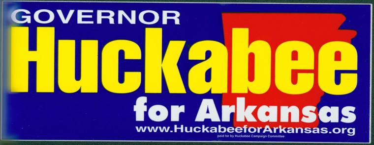 Mike Huckabee for Governor Bumper Sticker