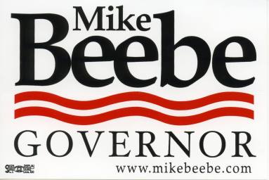 Mike Beebe for Governor bumper sticker