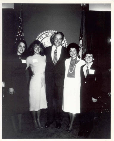 Photo of Gov. Frank White and his family on inauguration day