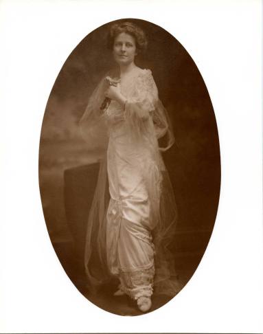 Photo of Mrs. Robinson in her inaugural gown. 