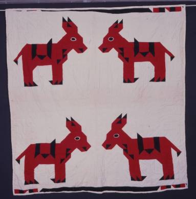 "Donkey" pattern quilt