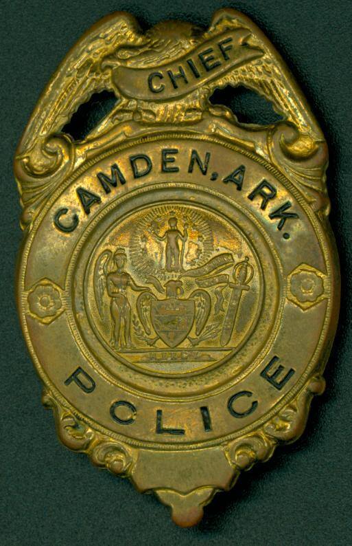 Chief of Police Badge for Camden, ARK.