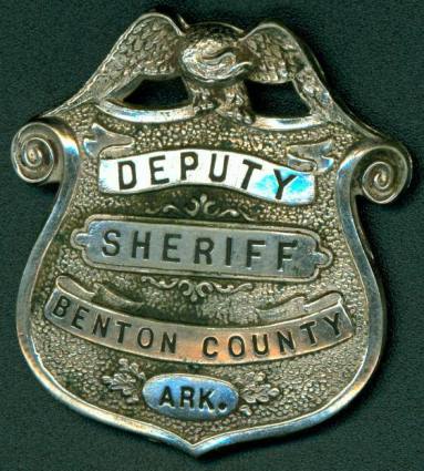 Deputy Sheriff Badge from Benton County, ARK.