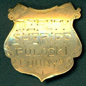 Badge for a Deputy Sheriff in Pulaski County.