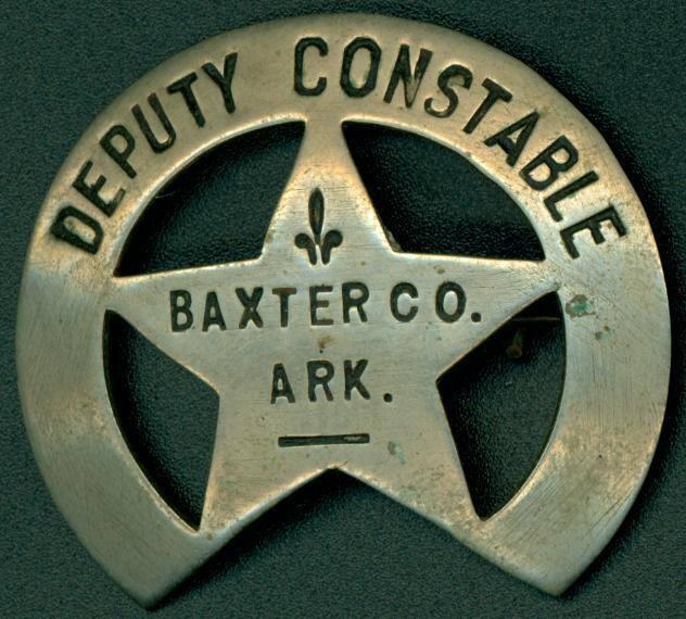 Deputy Constable badge for Baxter Co., ARK.