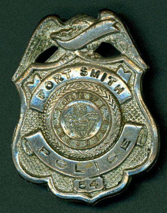 Hat badge from the Fort Smith Police Dept.