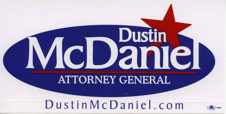 Dustin McDaniel 2006 Attn. General Campaign Bumper Sticker