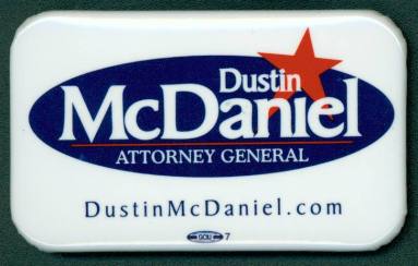 Dustin McDaniel 2006 Attorney General Campaign Pin