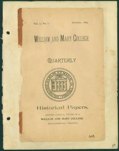 William & Mary College Quarterly concerning the Lightfoot family.