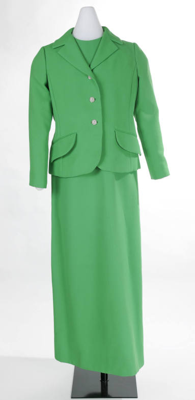 Mrs. Bumpers' green gown and coat