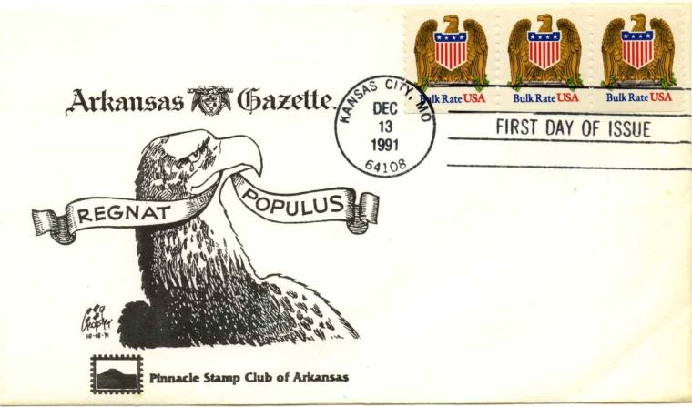 AR Politics - George Fisher, AR Gazette First Day Cover