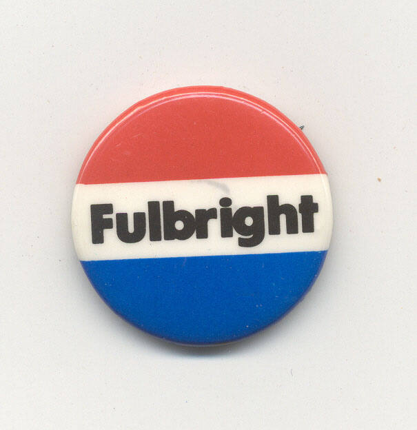 AR Politics - Fulbright political pin