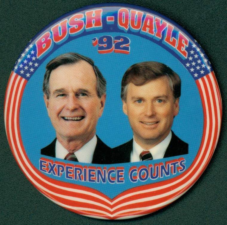 National Politics - George Bush campaign pin