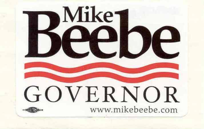 AR Politics - Mike Beebe for Governor sticker